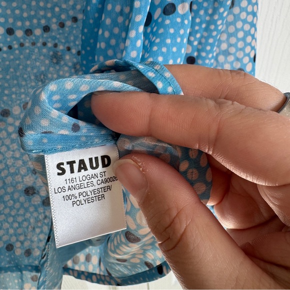 NWOT STAUD Marissa Printed Shirt - Picture 12 of 12